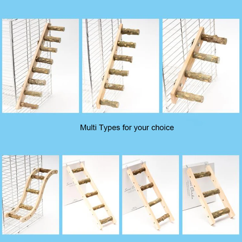 Spiky Natural Wood Pet Parrot Raw Wood Fork Tree Branch Stand Rack Squirrel Bird Hamster Branch Perches Chew Bite Toys Stick