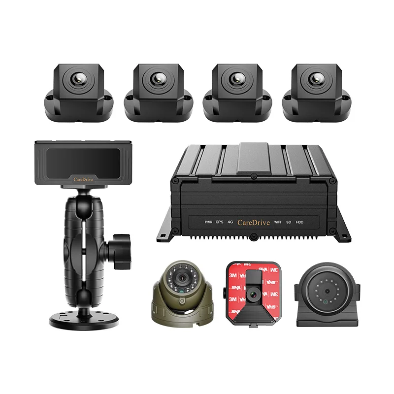 

CareDrive Новый MR920 Управление автопарком FCW LDW ADAS Драйвер столкновений Оповещение о сна 360-градусная система AVM AI BSD 3G 4G GPS MDVR