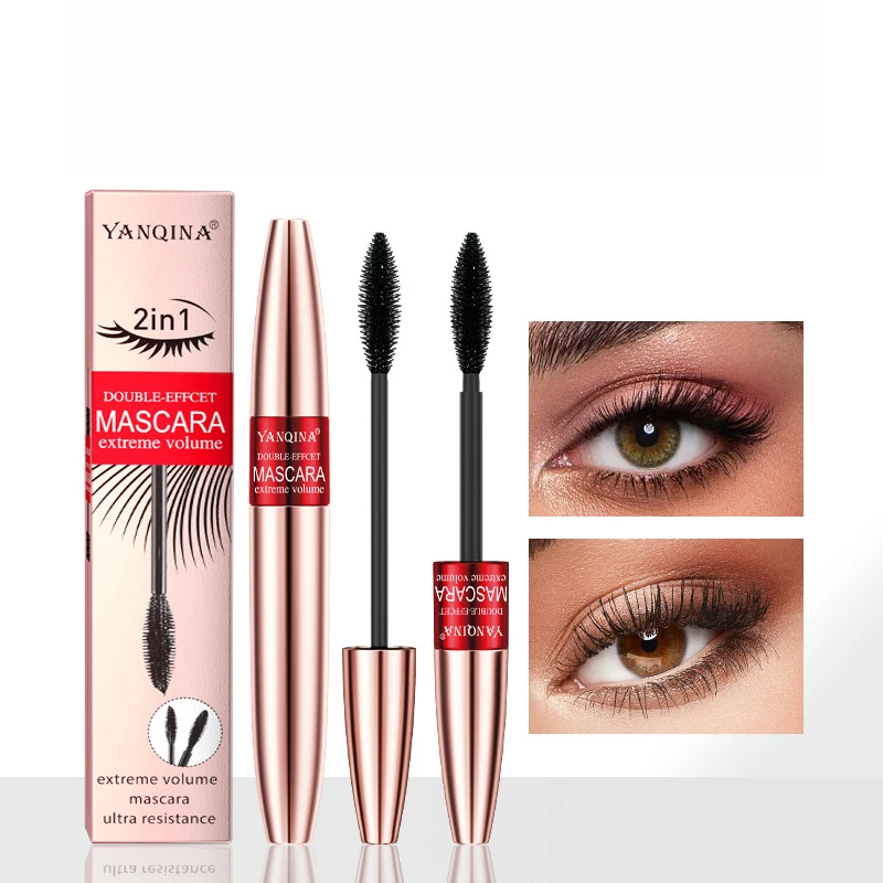 Lange dikke en krullende waterdichte niet-vlekkende mascara Make-up Twee-in-één mascara Oogmake-up Mascara Focallure