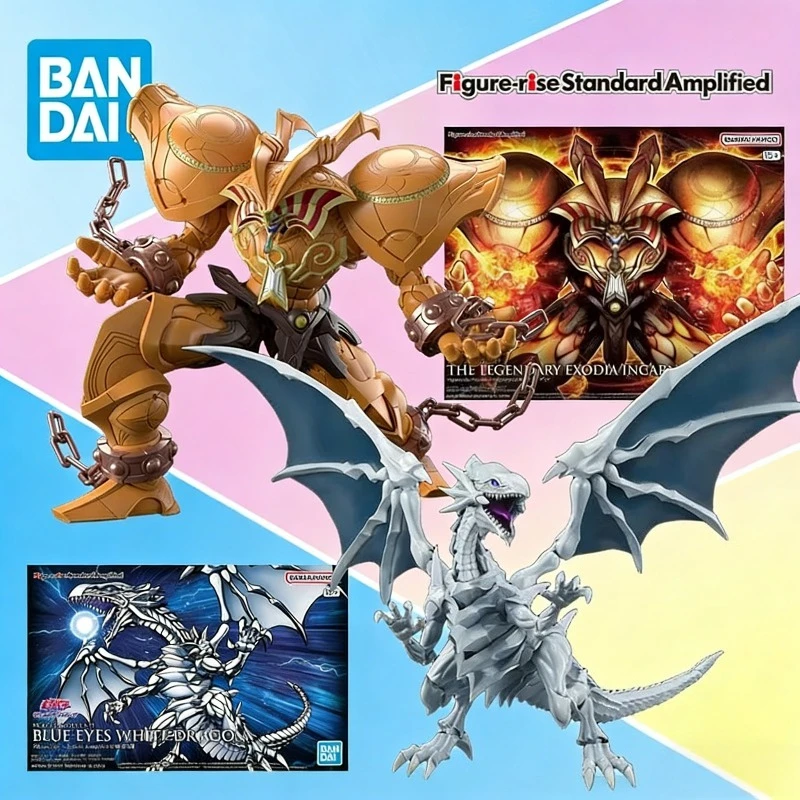 

BANDAI Original Figure-rise Standard Amplified Yu-Gi-Oh! Obelisk The Tormentor & Blue-Eyes White Dragon Assembly Model Kit Toys