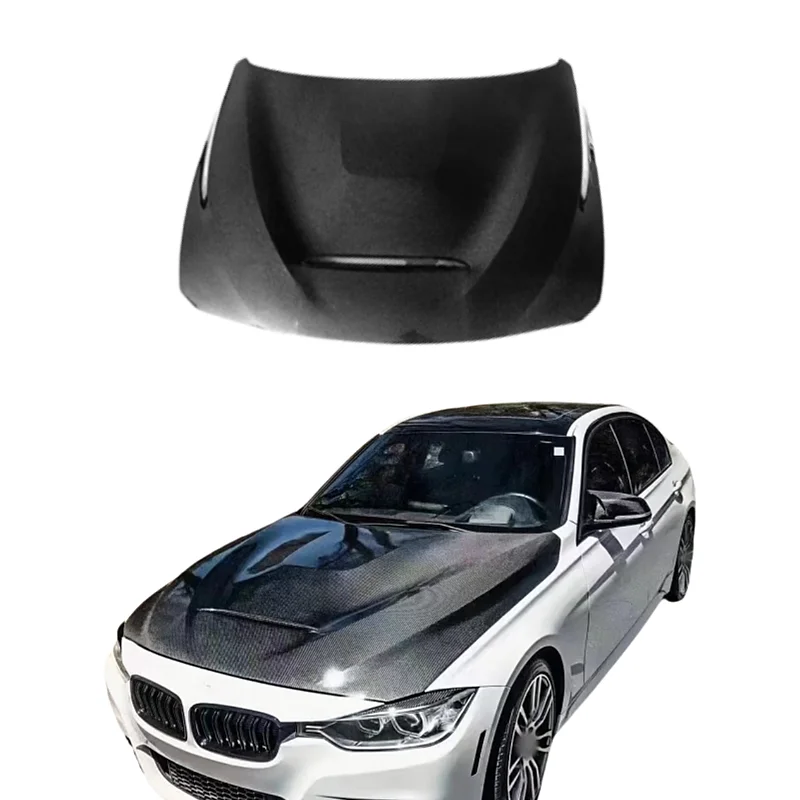 

GTS Style Carbon Fiber Front Bumper Engine Hood For BMW F30 F32 F35 Bonnet