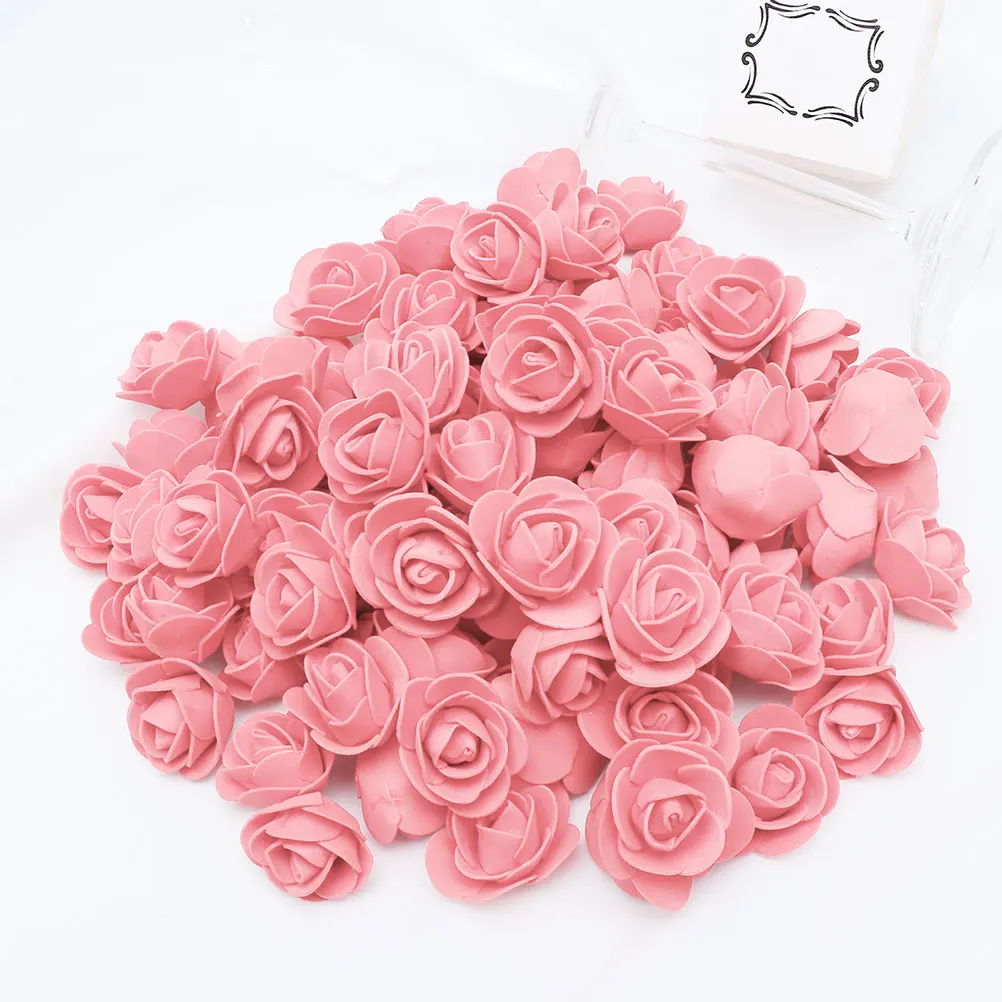 

50Pcs Artificial Foam Rose Heads Fake Flowers for Wedding Decoration DIY Crafts Bouquets Romantic Flowers Artificial Rose Heads