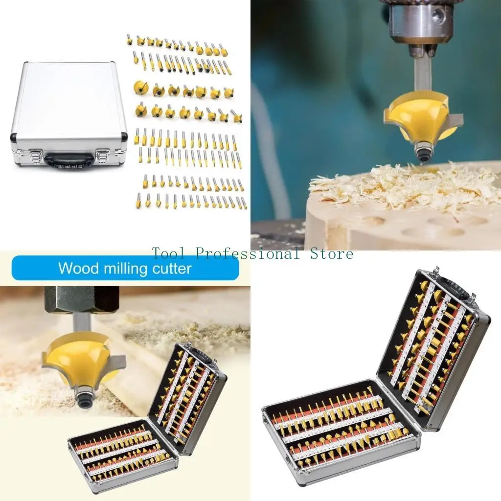 

57QF Woodworking Milling Cutter 6mm 1/4'' Router Bit Mill Machine Tool Accessory