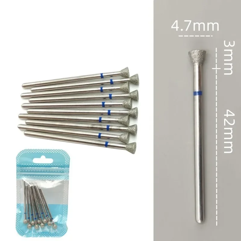 10 teile/satz Diamant Nagel Bohrer Rotery Elektrische Fräser für Pediküre Maniküre Dateien Häutchen Grat Nagel Werkzeuge Zubehör