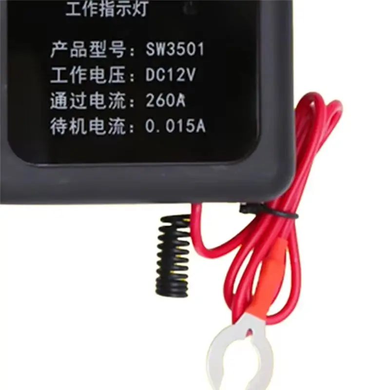 A93Z DC 12V Remote Battery Disconnect Switch 260A Automatic Power Shut Off Switch Car Remote Battery Cut Off Switch