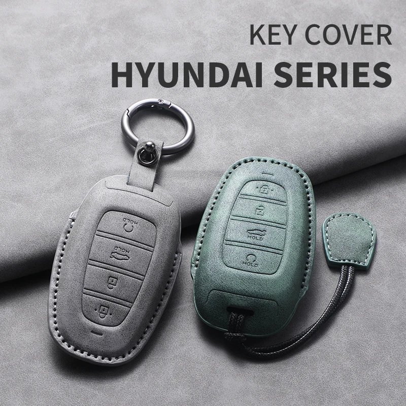 Car Key Cover Fits For Hyundai Palisade, All‑new 5th‑gen Tucson L, Nexo Premium Car Key Case
