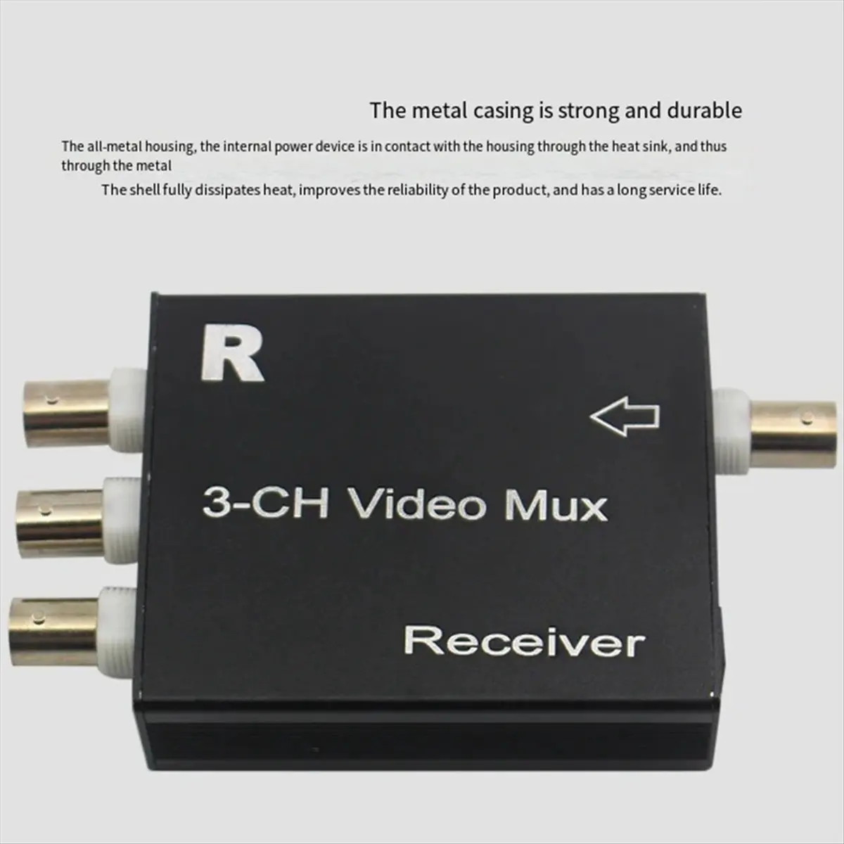 #46H video camera,3-way video multiplexer, multi-channel camera one-line communication (Black)