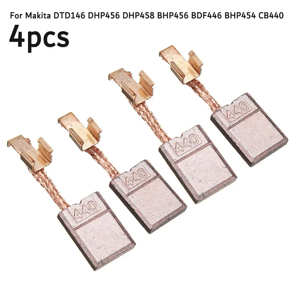 Motor Brush Set of 4 for For DTD146 DHP456 DHP458 BHP456 BDF446 BHP454 CB440 194427-5 for LXT Lithium Ion Tools