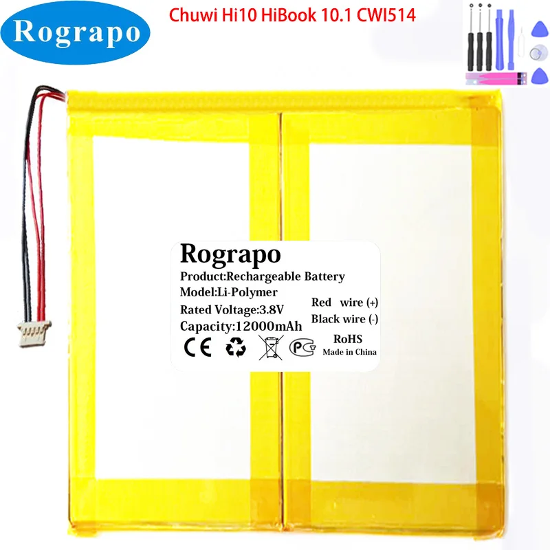 New 3.8V 12000mAh Li-Polymer Battery For Chuwi Hi10 HiBook 10.1 CWI514 Tablet PC