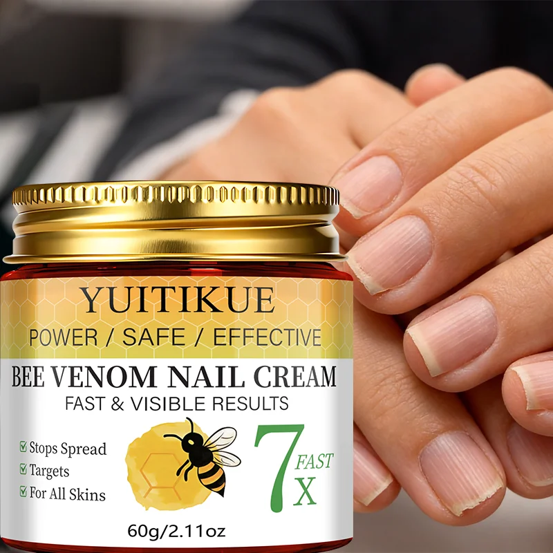 YUITIKUE Bee Venom Nail Care Cream - Max Strength Protection, Smooths & Hardens Nails, Safe & Effective Formula 60g
