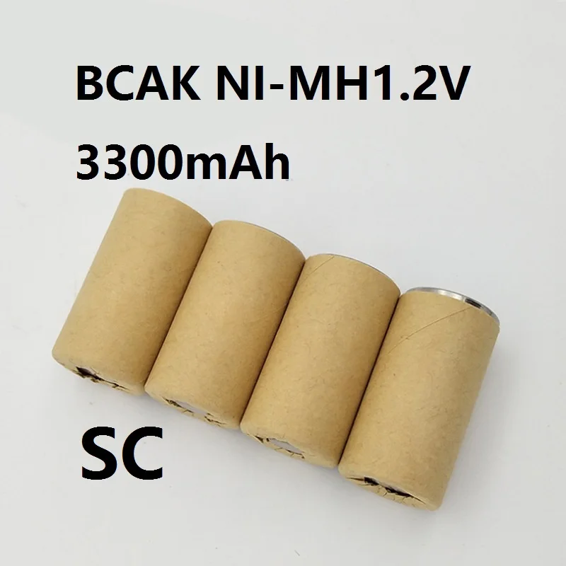 BCAK Battery1-20 PCS Universal SC Battery 1.2V 3300mah Rechargeable Battery with Label Power Tool Screwdriver Electric Drill