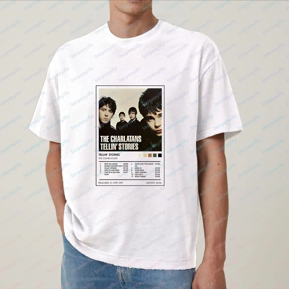 The Charlatans - Retro Copycat Style Short-Sleeved Men's Women's Round-neck Shirt Comfortable T-Shirt