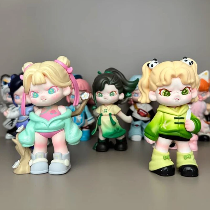 

Dora5 Blind Box No Taboos Big Cousin Series Mysterious Box Cartoon Cute Animal Shape Action Figure Desktop Ornament Friend Gifts