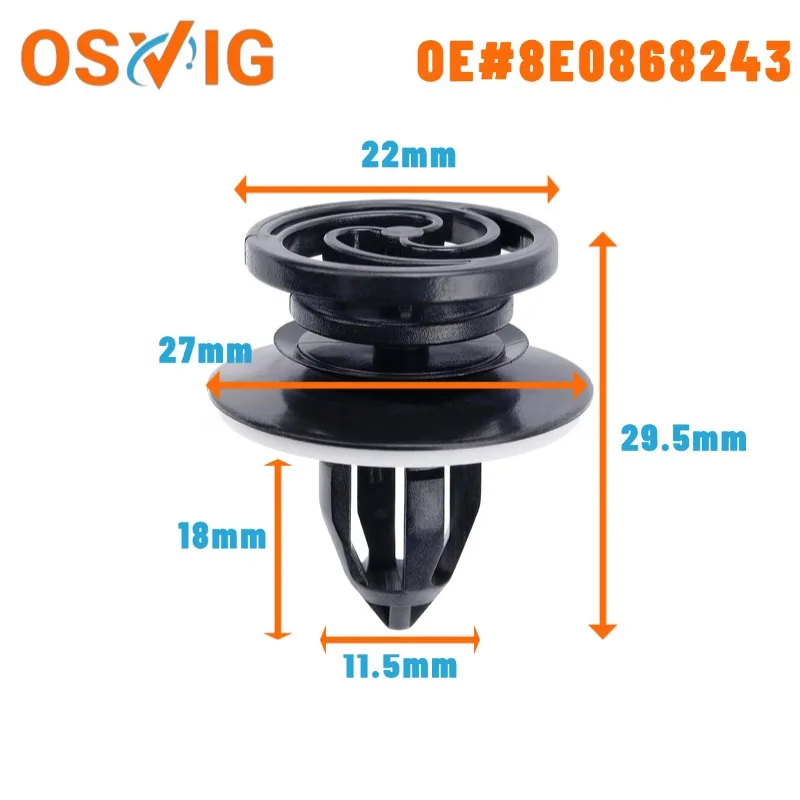 

10PCS OE#8E0868243 Applicable to the fixing clip of the interior door trim panel of audi A3 and A4