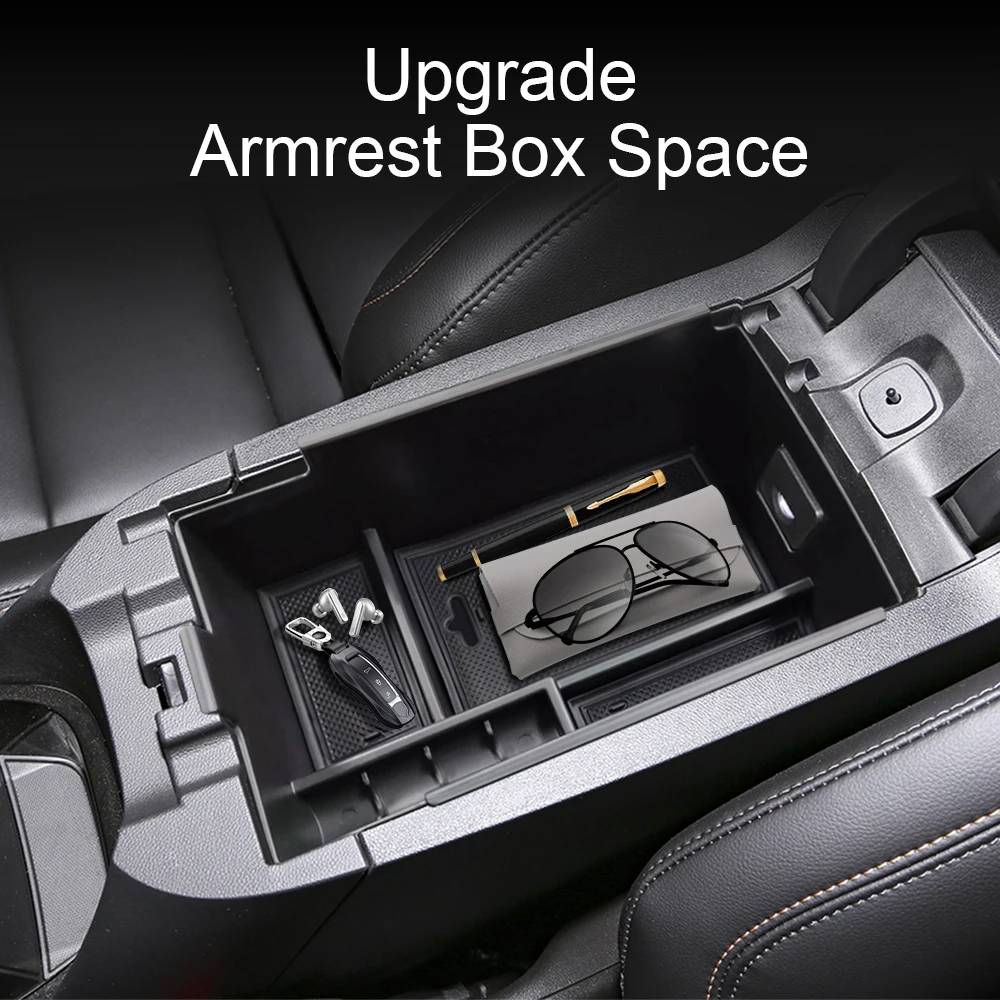 For Chevy Chevrolet Equinox 2018-2024 Central Control Armrest Storage Box Organizer Case Tray Interior Accessories view 4