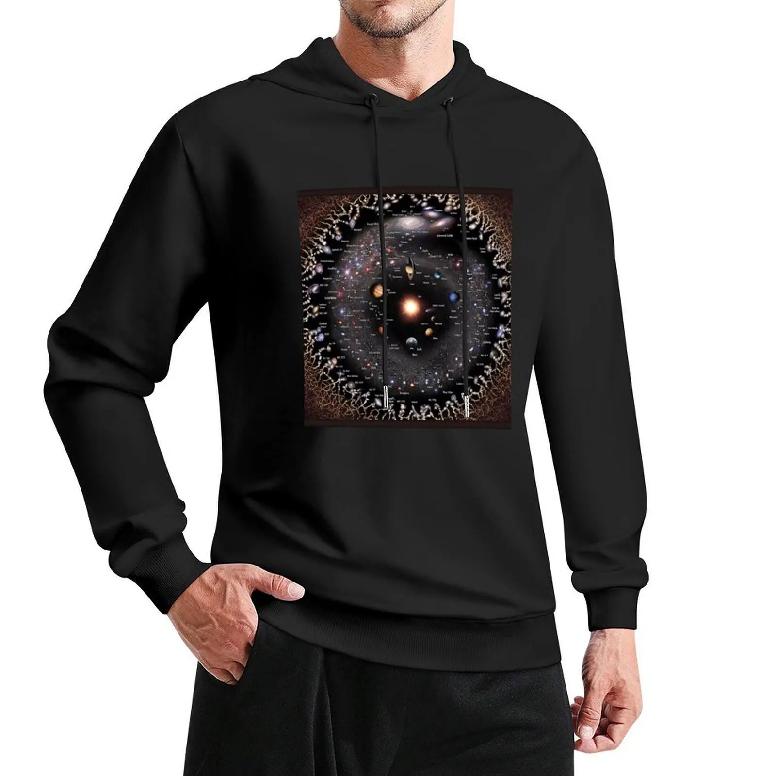 

Our Galaxy and Neighbors Annotated! Pullover Hoodie men wear mens hoodies