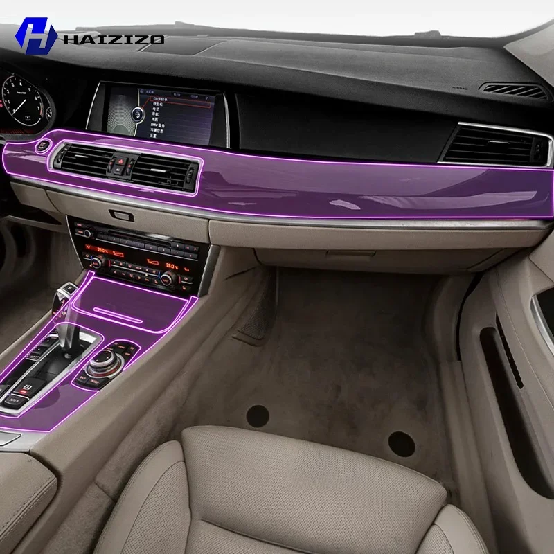 

Для BMW 5GT F07 2010-2017 салон автомобиля защитная наклейка на центральную консоль внутренняя декоративная полоса защитная наклейка из ТПУ ремонт