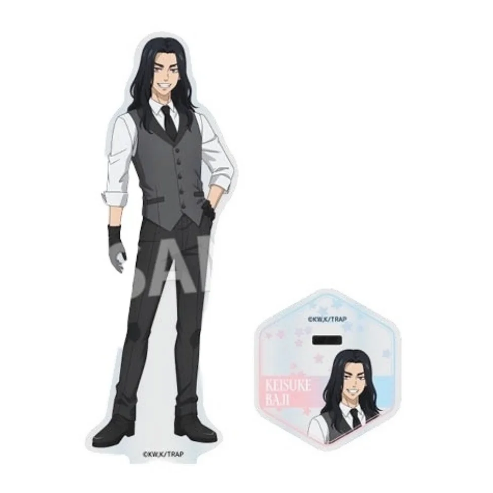 Tokyo Revengers Acrylic Stand Figure Mikey Chifuyu Baji Butler Suit Anime Keyring Desktop Model Plate Cosplay Fans Gif
