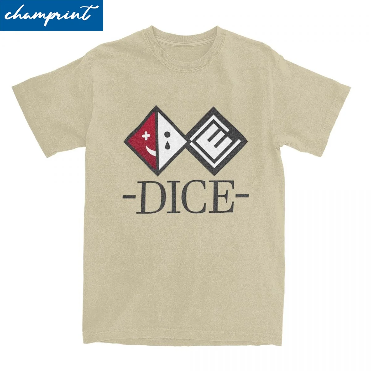 D.I.C.E. Logo T-Shirt Unisex Cotton Tops Shirts Harajuku Danganronpa O-neck Short Sleeve