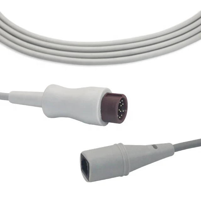 10pcs Reusable invasive bloods pressure cable IBP adapter cable medical cable compatible with