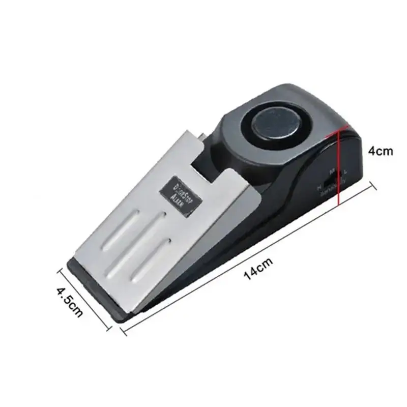 Door Stop Alarm, Door Stopper with 120DB Security Alarm, Floor Wedge Doorstop for Travel Apartment Home House Door Alarm