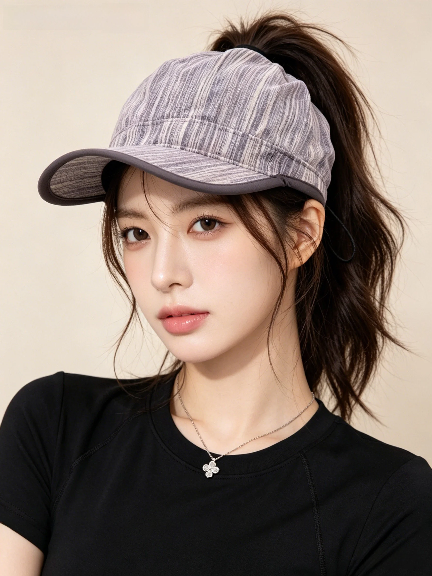 monstar-2026-nouvelle-casquette-de-baseball-pour-femme-a-dessus-ouvert-a-rayures-avec-cordon-de-serrage-pour-queue-de-cheval-haute-protection-solaire-a-large-bord-tendance-et-respirante