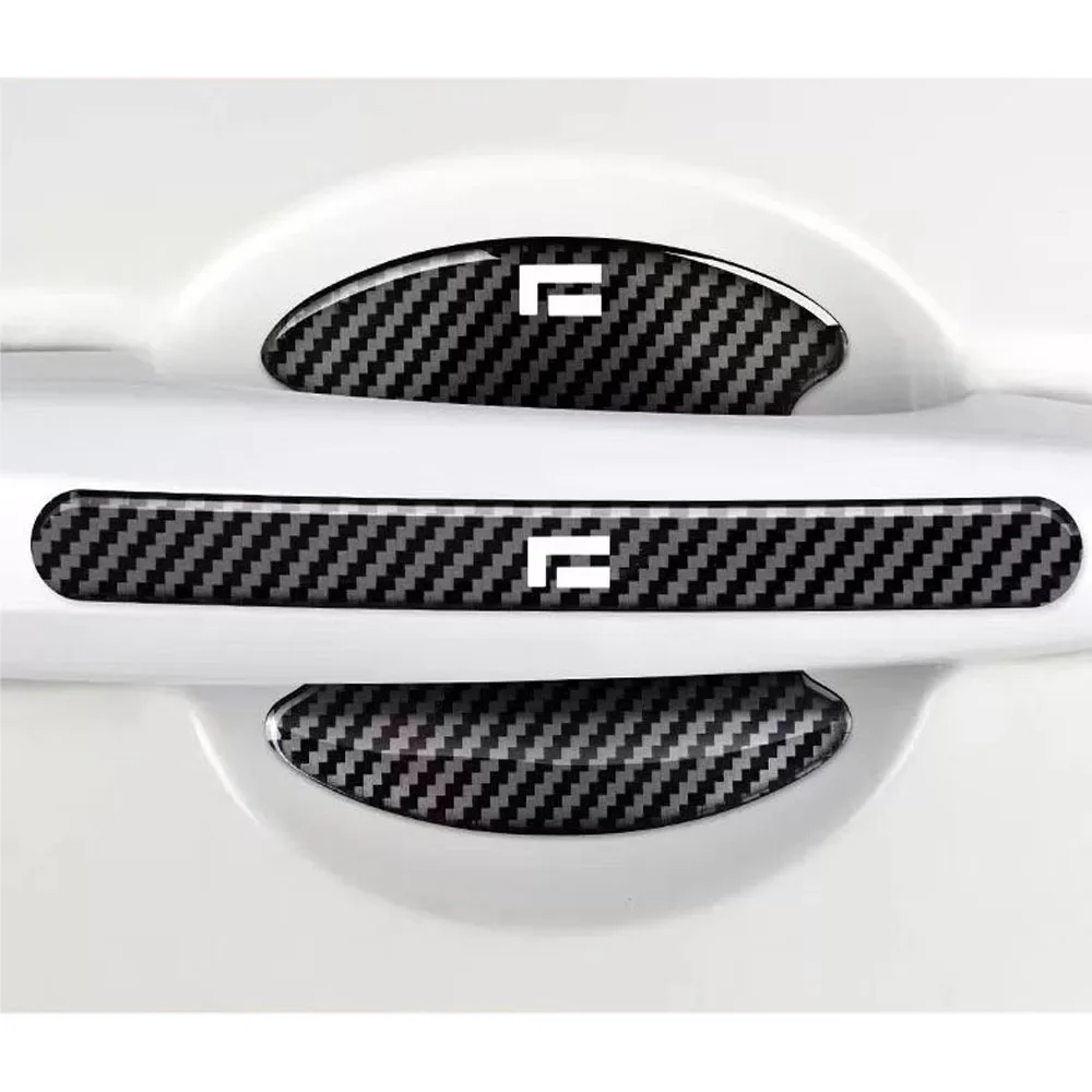 

Подходит для BAIC JISHI polestone 01, новая энергия, углеродное волокно, дверь автомобиля, противоударная полоса, дверная чаша, защитная пленка