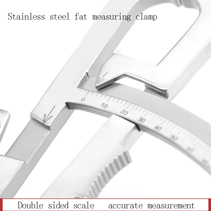 Balança dupla face com braçadeira de medição de gordura (aço inoxidável, ouro e plástico)