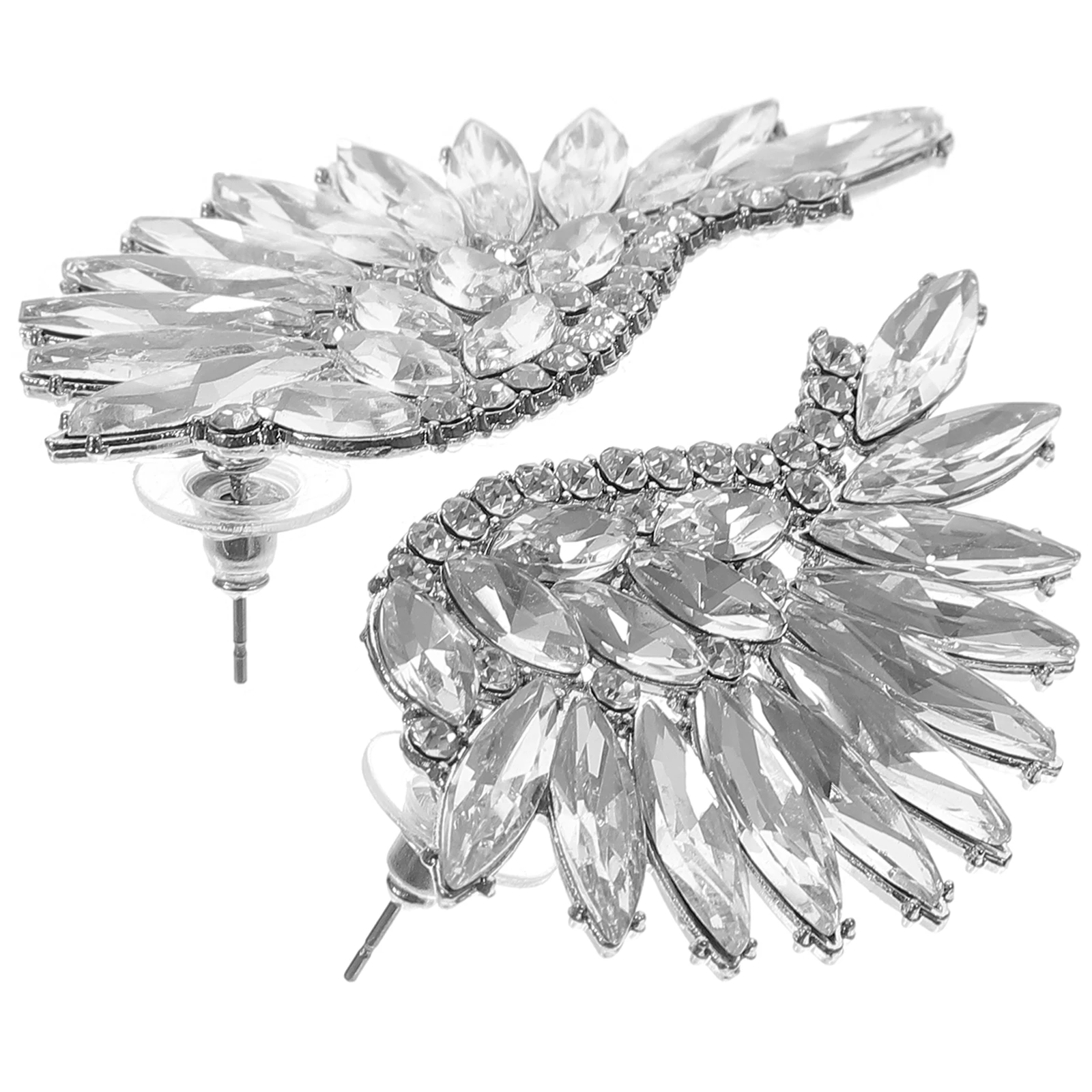 Boho Earrings Fashion for Women Wing Design Dangle Funky Women's Drop & Rhinestone