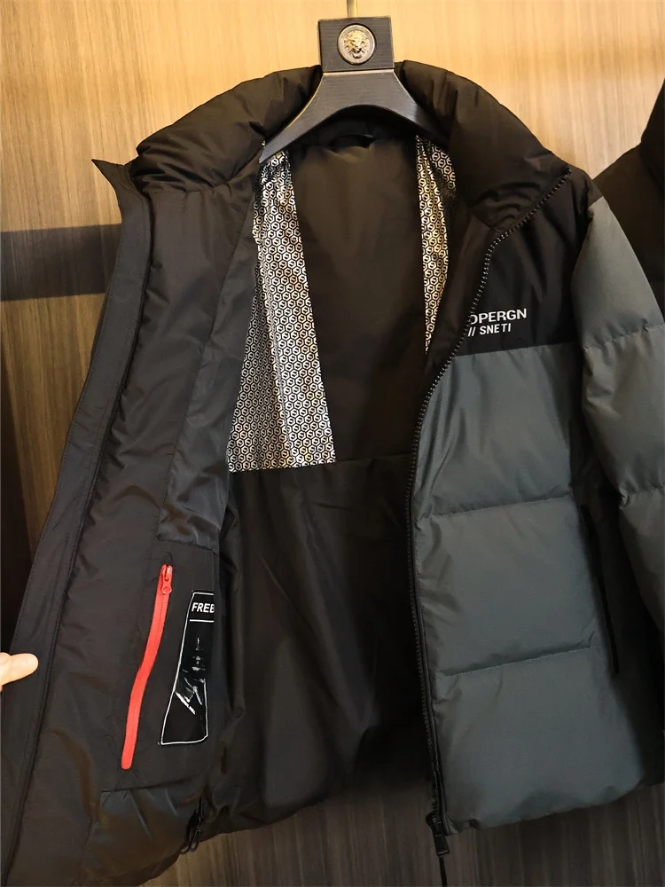 Jaket Pria Musim Dingin Aphene Technology Heated 90 Down High Loosen, Model Bread Sle, Hangat, Modis, untuk Kaum Muda Urban