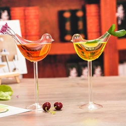 1Pc Creative Transparent Bird Shaped Cocktail Glasses High Shed Wine Glass Drinking Cup