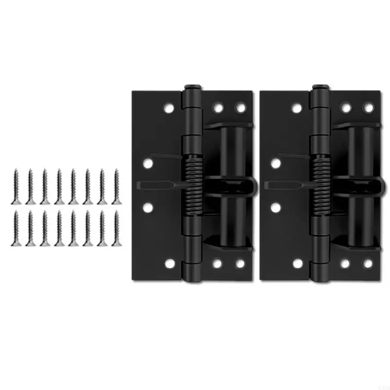 2pcs Multifunctional Spring Door Hinges Easy Installion for Various Door