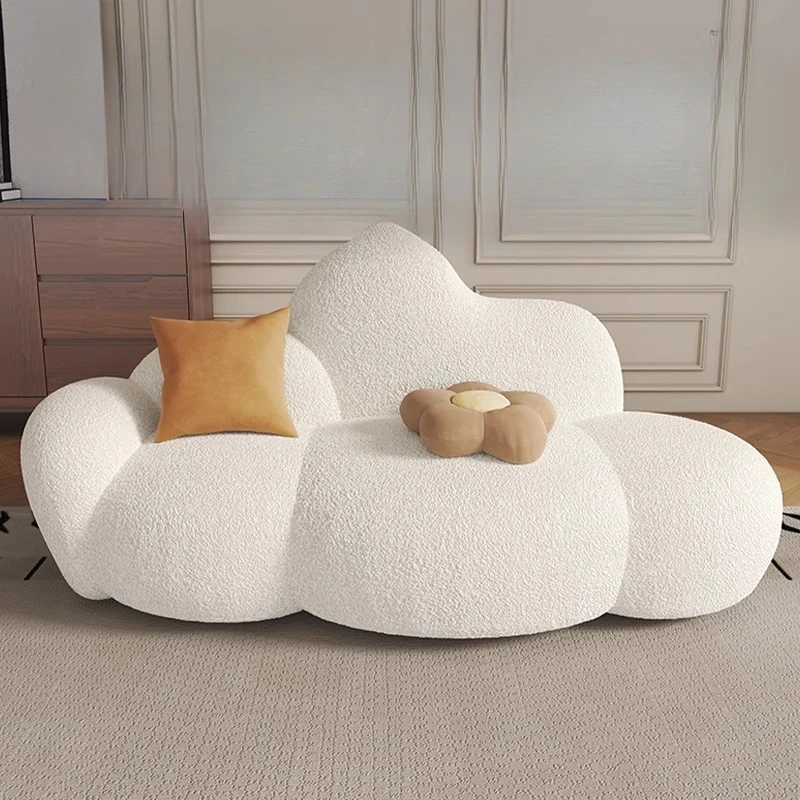 

Cream wind cloud sofa living room small apartment Nordic creative