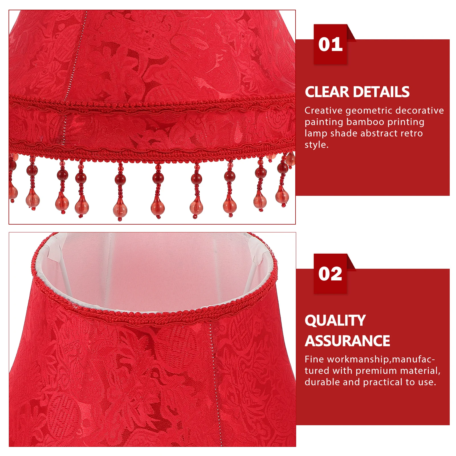 

1Pcs Elegant Cloth Lamp Cover Simple Design Fine Workmanship Soft Eye Friendly Light for Living Room Bedroom Study Lamp