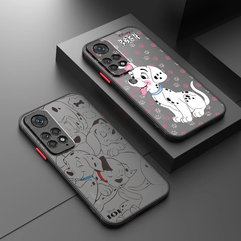 101 Spotted Dog Disney Cute Frosted Translucent For Redmi Note 13 12 12S 12T 11 11T 11E 10 10S 9 Pro Plus 5G Cover Phone Case