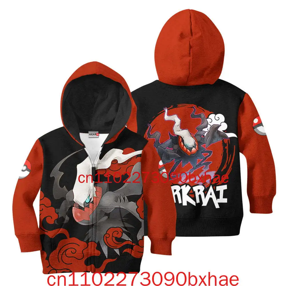 クリスマス新しいポケモンダークライパーカー-3d-プリントコスプレ衣装ポケモンファッションストリートかわいい男の子と女の子パーカー