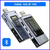 FNB58 USB Tester Voltmeter Ammeter TYPE-C Fast Charge Detection Trigger Capacity Ripple Measurement Digital Display Meter