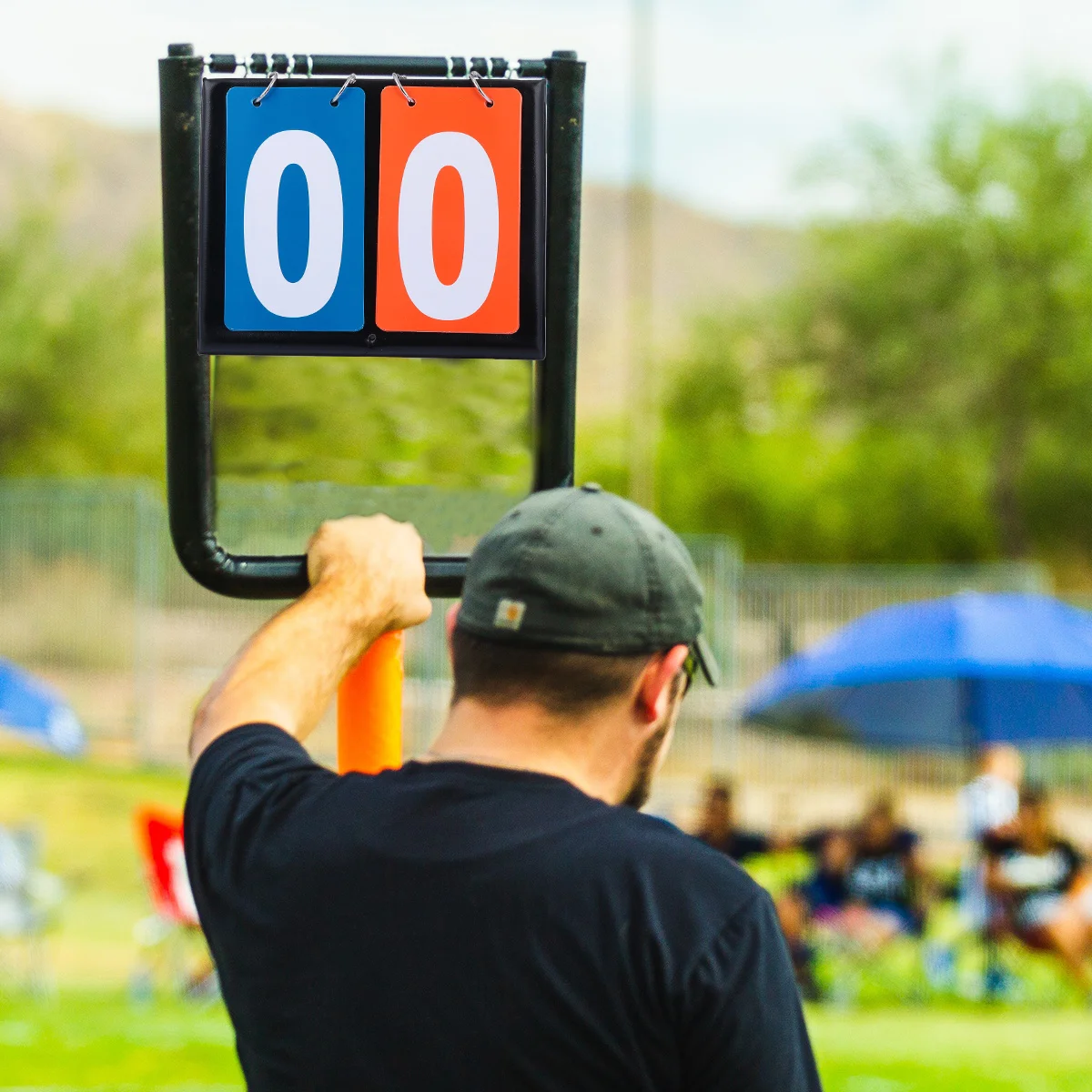 

Drainage Basket Flip Card Scoreboard for Sport Flipper Basketball Tennis Match Red