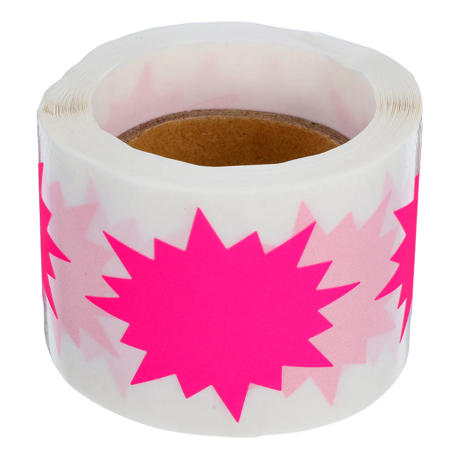 Fluorescent Price Tags Stickers Strong Adhesion Easy Removal Writable Surface for Retail Store Labeling Sale