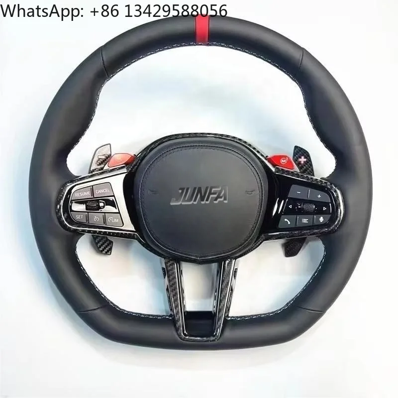 

New CS M4 Carbon Fiber Sport Leather For BMW G Chassis-Modified Steering Wheel For Series X3 X4 X5 X6 X7 Cars