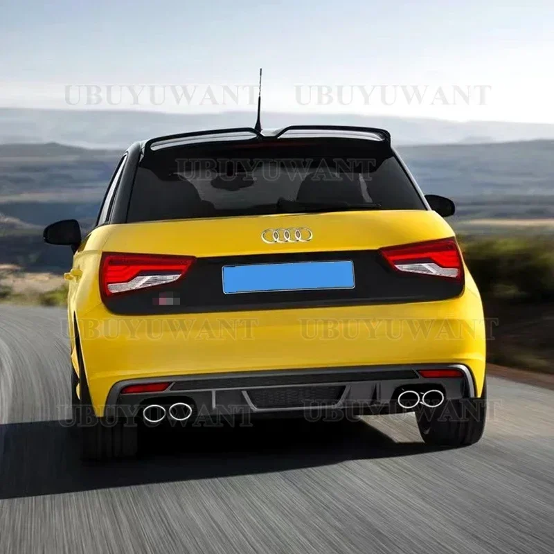 UBUYUWANT For Audi A1 R18 2010-2014 high quality Carbon Fiber rear boot Wing Spoiler Rear Roof Spoiler Wing Trunk Lip Boot Cover - view 3