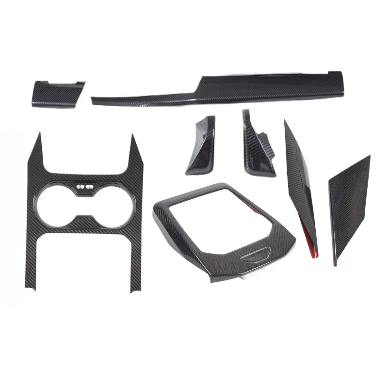 

For BMW 5 Series G60 2024-2025 Real Carbon Fiber Car Gear Panel Cover Interior Kit Trim Interior Car Accessoires