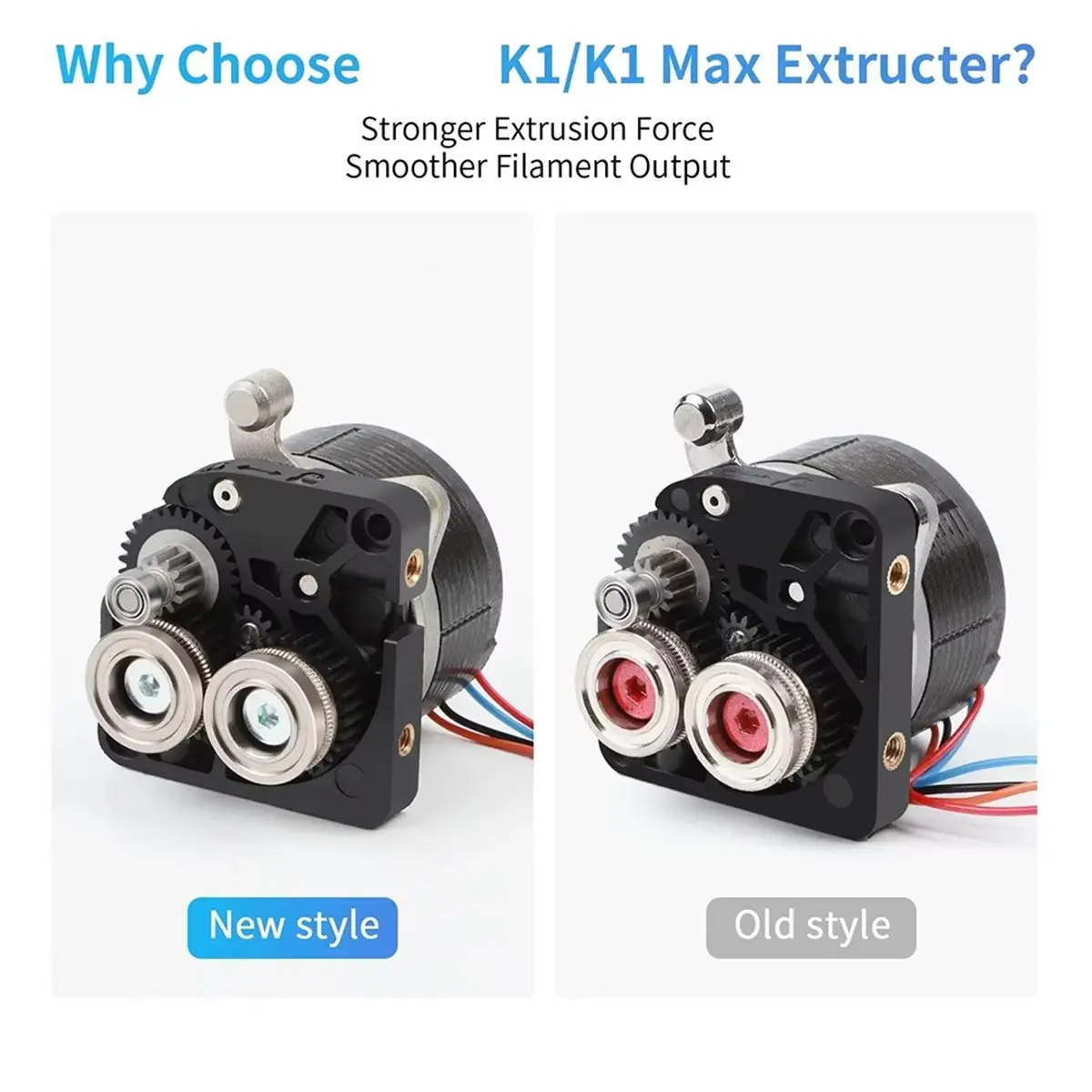 For K1/K1 Max Hummingbird Extruder 3.0 Upgraded with Motor Extrusion Mechanism Kit for K1 / K1 MAX Printer Part