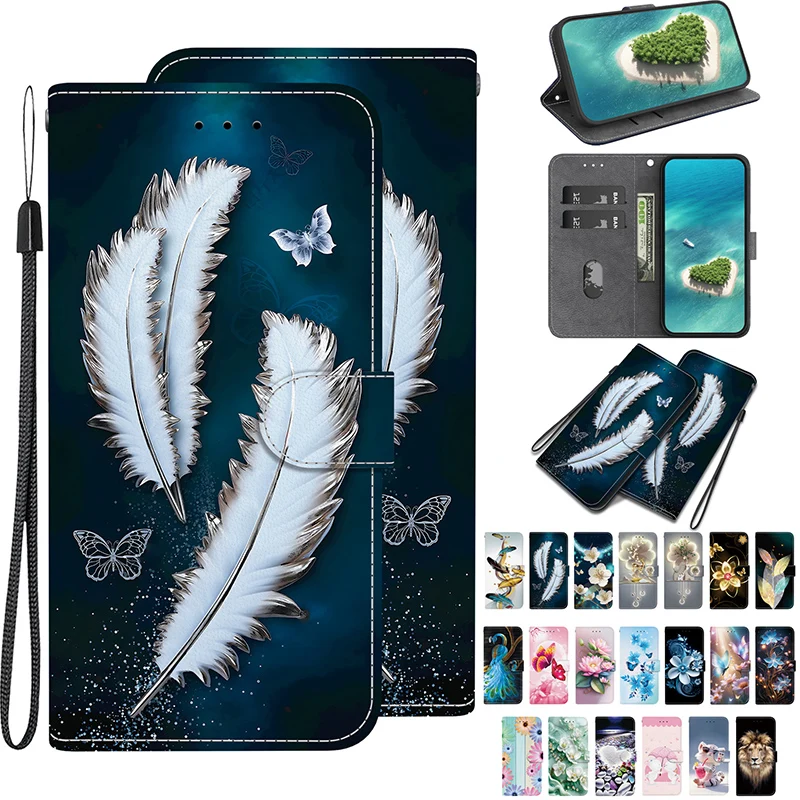 Stand Flip Wallet Case für Xiaomi Redmi 13 13C 12 13R 4G 5G 12C 14C Flip Painted Pattern Wallet Case