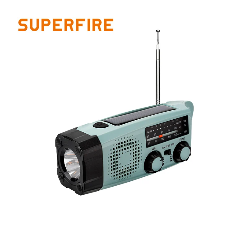 

Good Price Good Quality Multifunctional Radio Solar Power Hand Crank Generator Led Emergency Flashlight