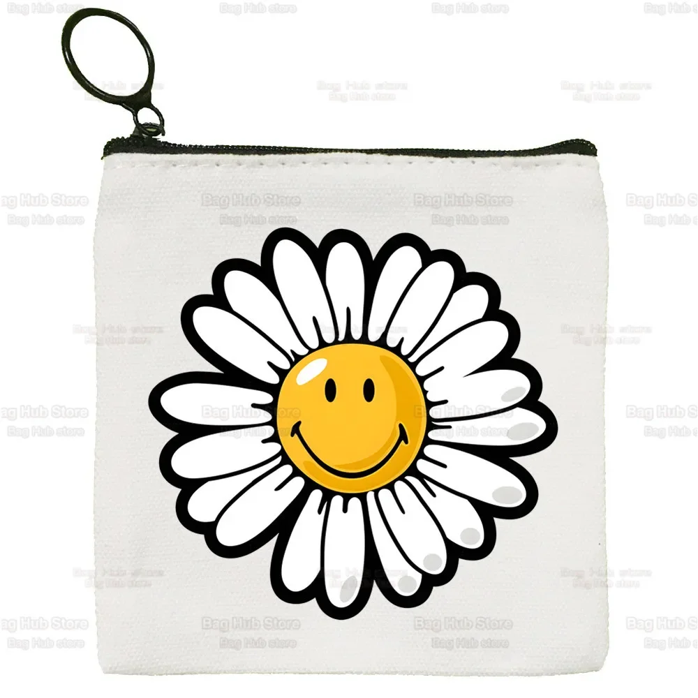 Gevoel Daisy Canvas Portemonnee Custompattern Logo Opbergen Love Daisy Pouch Canvas Tas Nieuwe Munt Tas Sleutel Munt Portemonnee