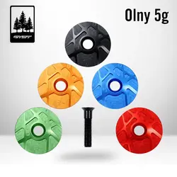 RYET Super Light Aluminum 7075 Ahead-cap 5g Headset Top Cover Top-Cap CNC Machined TopCap Bolt Bike Stem Caps Bicycle Parts