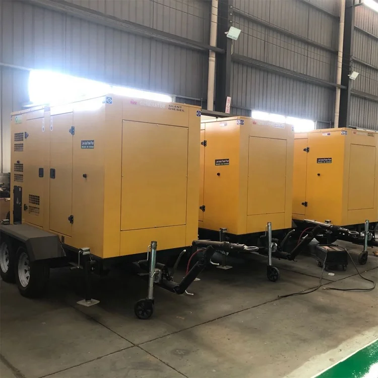 100kVA Generator Silent Trailer Generator With  6BT5.9-G2 Engine 80kW Mobile Generator