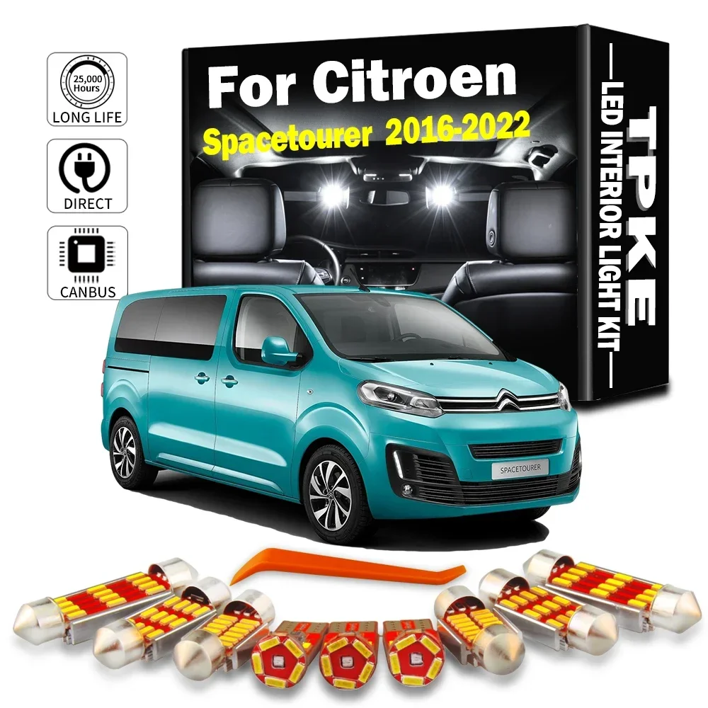 Высококачественная светодиодная лампа SMD 4014 для Citroen Spacetourer 2016-2022 Высококачественная светодиодная лампа SMD 4014 для Citroen Spacetourer 2016-2022
