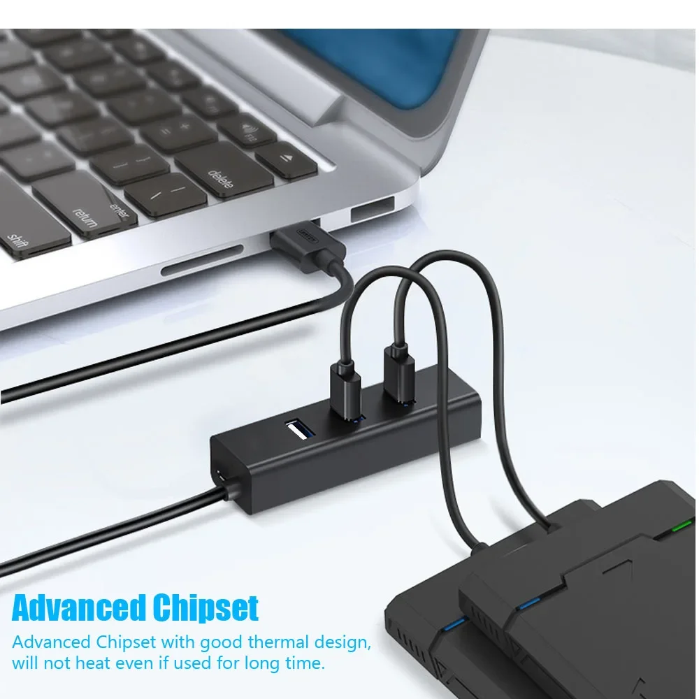 USB2.0 Expander USB Diverter/Hub One Drag Four Power Adapter 480Mbps Suitable for USB Flash Drive Card Reader Digital Camera